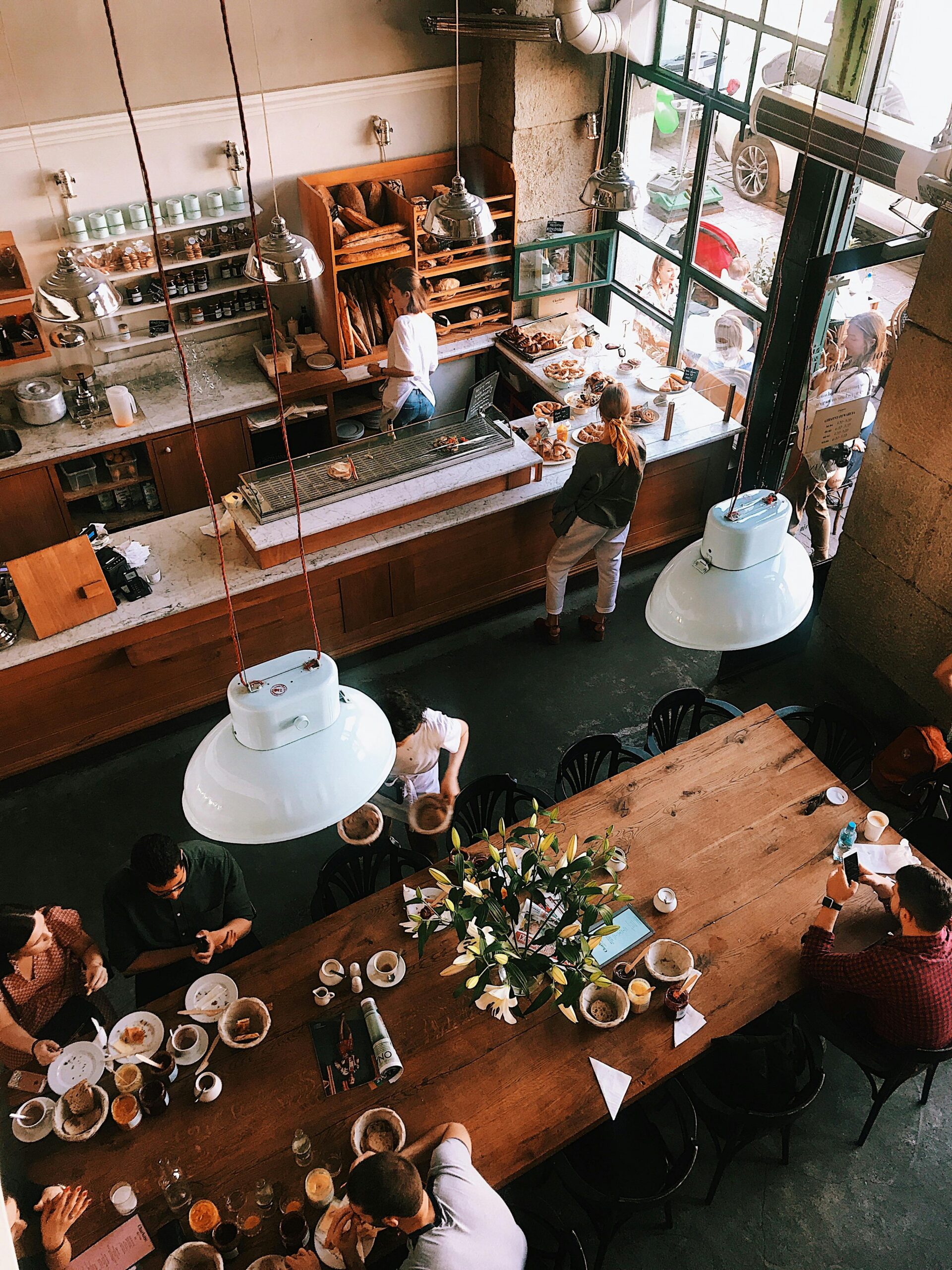 inside a cafe